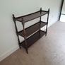 edwardian antique bookcase on casters Image 5