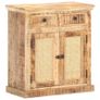Sideboard 65x32x70 cm Solid Mango Wood and Natural Cane Image 9