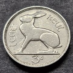 Ireland 1939 3 pence 3d Low Mintage coin