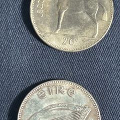 coin Irish half crown rare 1943 replacement reproductions
