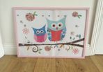 Framed Owls Poster