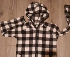 check fleece hoody from old navy