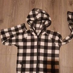 check fleece hoody from old navy