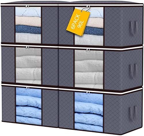 90L Storage Bags, 6Pack