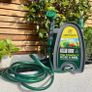 Lightweight Garden Hose Reel - 10m Compact Hose Pipe Reel With 7 Adjustable Spray Gun Nozzles - Outdoor Mini Hose Gun With Accessories for Irrigation - Easy Storage Hosepipe & Reel Set (FREE POSTAGE) Image 2
