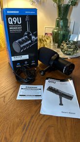 Samson Q9U XLR and USB Dynamic Broadcast Mic. Boxed. Like New