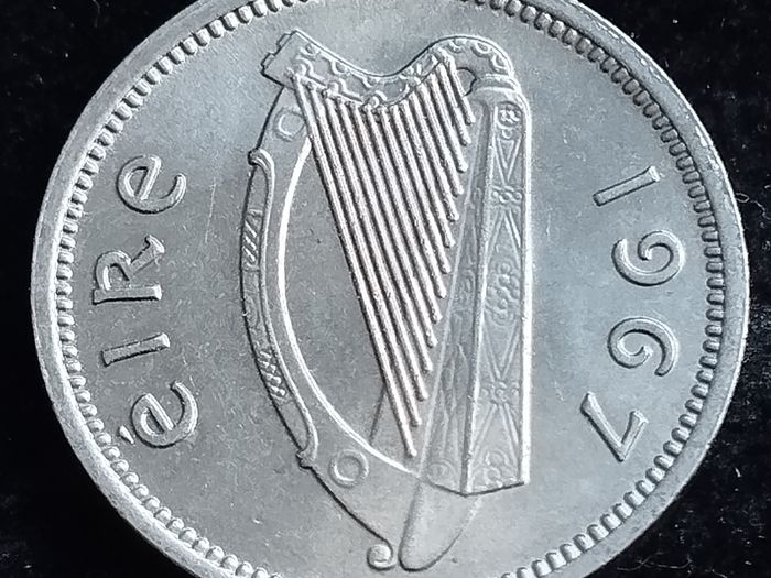 Ireland - 1967 - 3 Pence - Hare - High Grade - KM.12a - [#2050]
