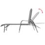 Sun Loungers 2 pcs with Table Steel Anthracite Image 3