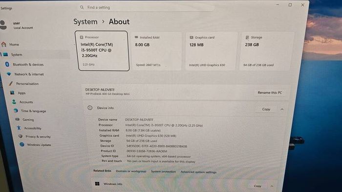 HP ProDesk 400 G5 Mini