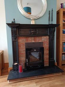 Insert  Stove,  Fire Surround &  Slate Hearth