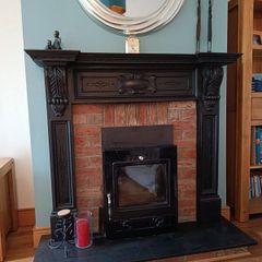 Insert  Stove,  Fire Surround &  Slate Hearth