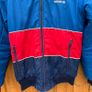 Adidas Reversible Mens Y2K Padded Jacket Blue\Red Stripe Small Image 4