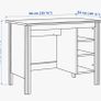 White desk with shelves Image 3