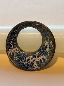 Manus Walsh Enamel on Copper Small Brooch