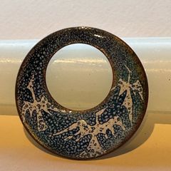 Manus Walsh Enamel on Copper Small Brooch