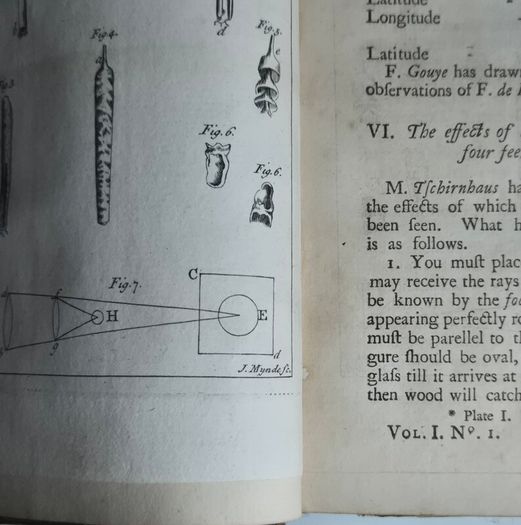 1742. The Philosophical History and Memoirs of the Royal Academy of Sciences at Paris. 1st Edition.  London, First Edition, Octavo, 8vo, Antiquarian, Rare Book, Scientific, Natural Philosophy, French Science, Translation, Abridgment, Copper-Plates.