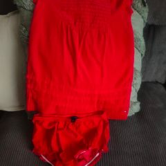 Tommy Hilfiger Red cord dress