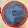 Le Creuset Cast Round Iron Casserole Dutch Pot & Lid 22cm Size D Volcanic Orange Image 6