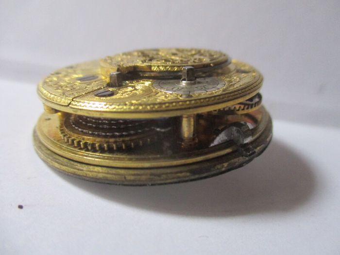 Irish Pocket Watch Fusee Movement For Parts / Repair