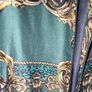 River Island Green & Black Silk Blazer Size 16 Image 6