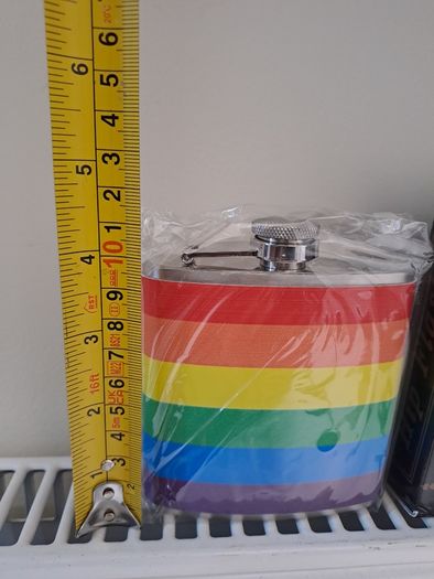 Rainbow Hip flask