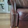 Elegant brown leather full recliner Image 4