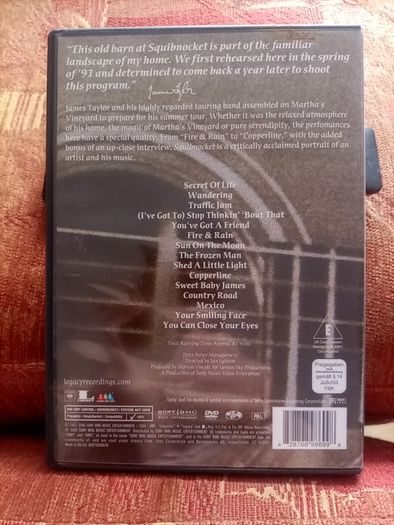 dvd James Taylor squibnocket