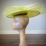 Lime green wide brim hat Image 9