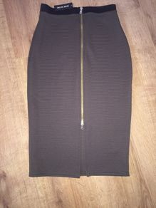 River Island Pencil Skirt in Khaki size 10 New with tags