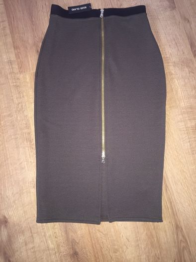 River Island Pencil Skirt in Khaki size 10 New with tags