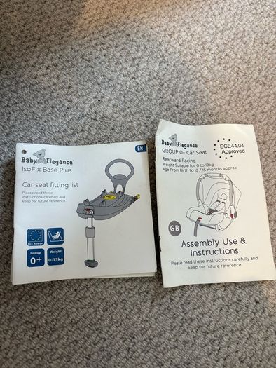 Baby Elegance car seat