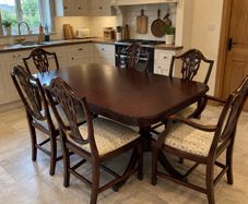 Solid Mahogany Dining Table and 6 Chairs