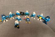 Lot of 10 Smurfs figurines