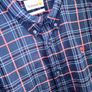 Timberland Navy Red Plaid Shirt Medium M Regular Fit Image 3