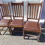 6 antique oak chairs for sale Image 2