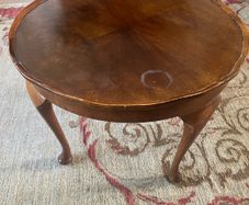 Vintage Queen Anne Style Mahogany Coffee Table