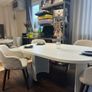 Extendable Dining Table 100 to 180cm with the metal base Image 3