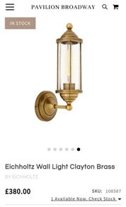 Eichholtz wall lamp