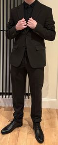 Zara Mens Black Suit