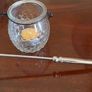 Metal Handle Candle Snuffer. Silver Finish. Moveable Head. With Hanging Tea Light. In Excellent Condition. Image 3