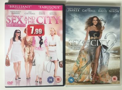 Sex And The City 1&2 (Sarah Jessica Parker, Kristin Davis, Cynthia Nixon & Kim Cattrall) [2xMovie DVDs]