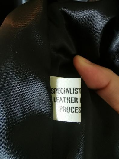 Black real leather Jacket UK 14