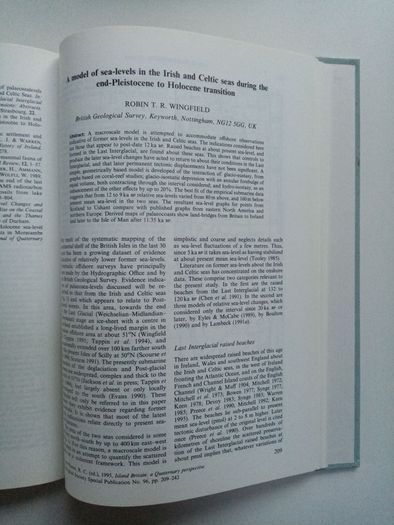 Island Britain a Quarternary Perspective - Geography Book - Geographical Society Book