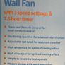 16" Wall Mount Fan with Remote Control Image 3