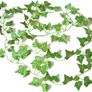 FREE EXPRESS SHIPPING 12 Pack Artificial Ivy Fake Vines for Bedroom Aesthetic, 84 Feet, Greenery Leaves UV Resistant, Hanging Plant Decoration for Wedding, Party, Garden, Office, Wall. Vine Garland Image 3