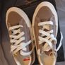ladies new taupe platform converse trainers size 5 Image 3