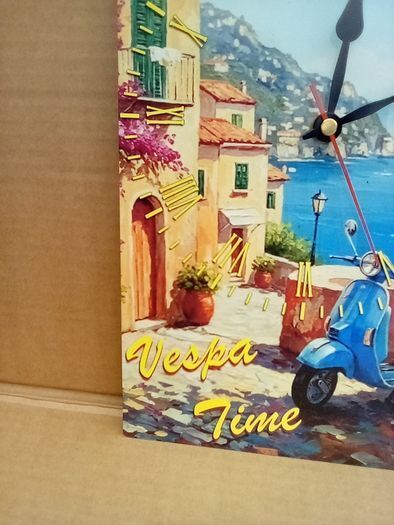 Vespa Scooter wall clock