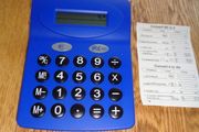 Large Blue Calculator for Sale