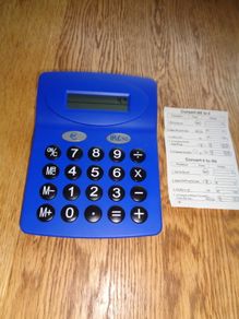 Large Blue Calculator for Sale