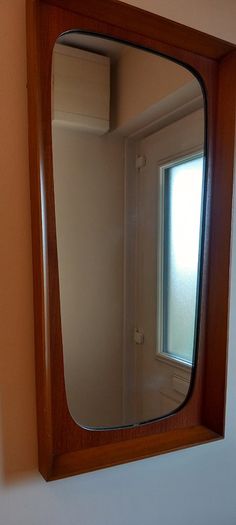 Beautiful Mid Century Teak framed mirror